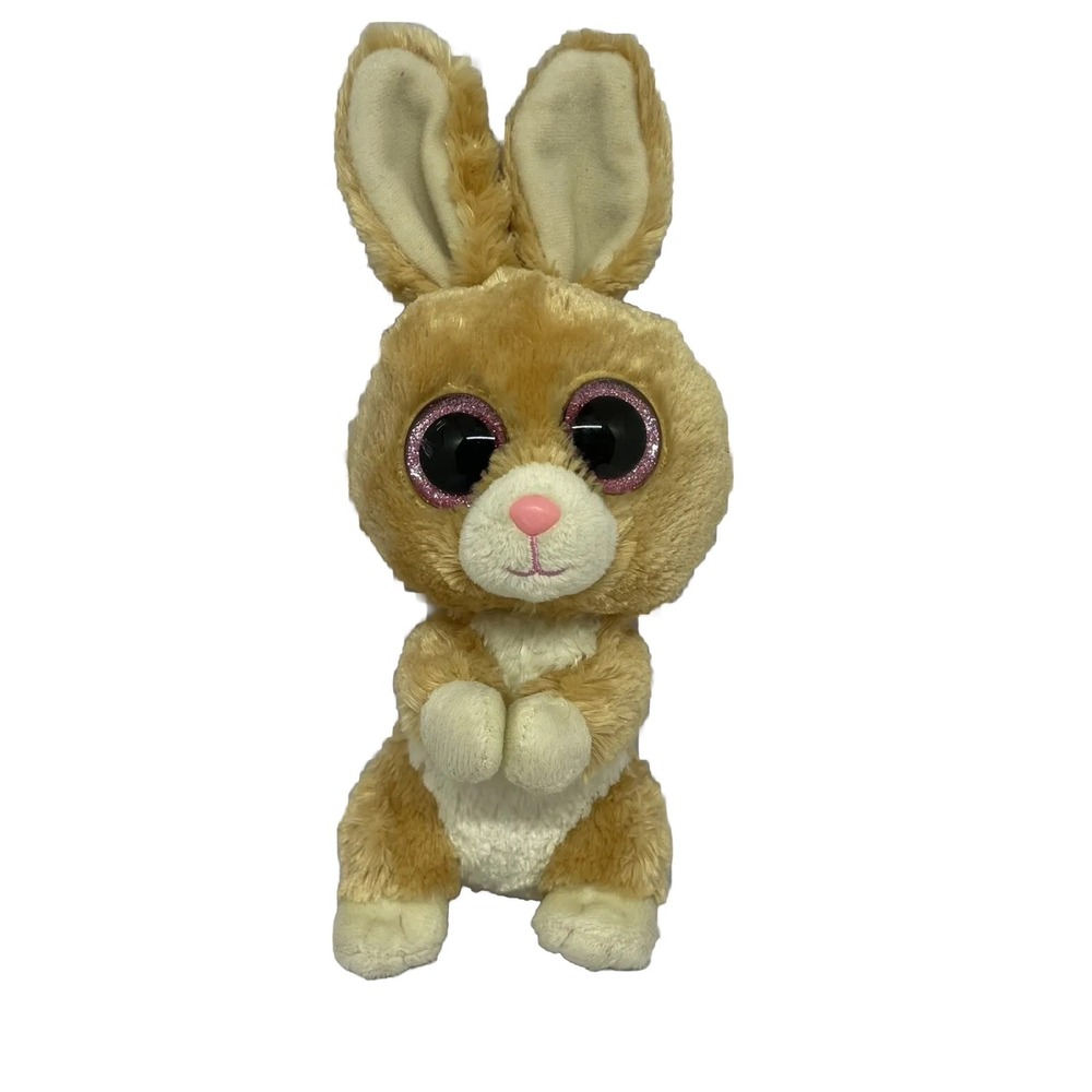 Ty Wide Eye Bunny Carrots Plush Pink Sparkling Eyes‎
